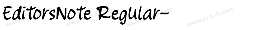 EditorsNote Regular字体转换